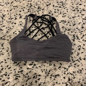 lulu free to be wild bra grey